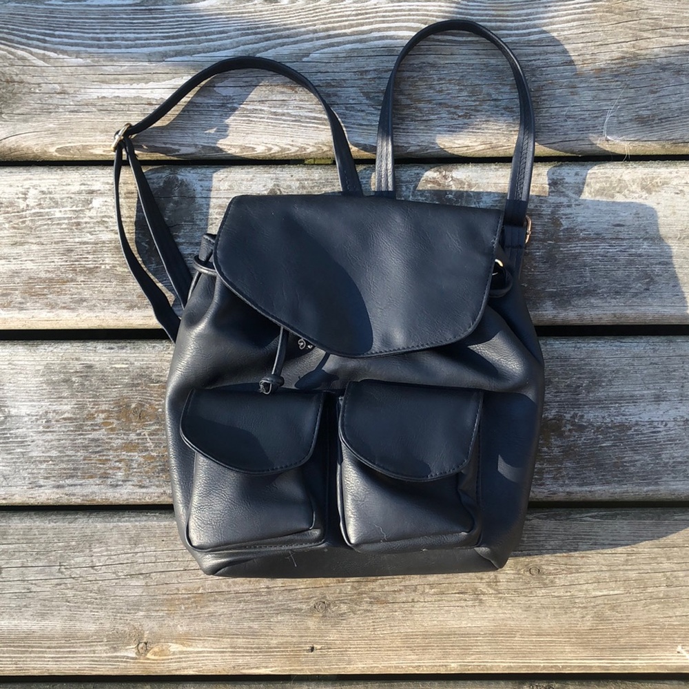 Vegan Leather Backpack